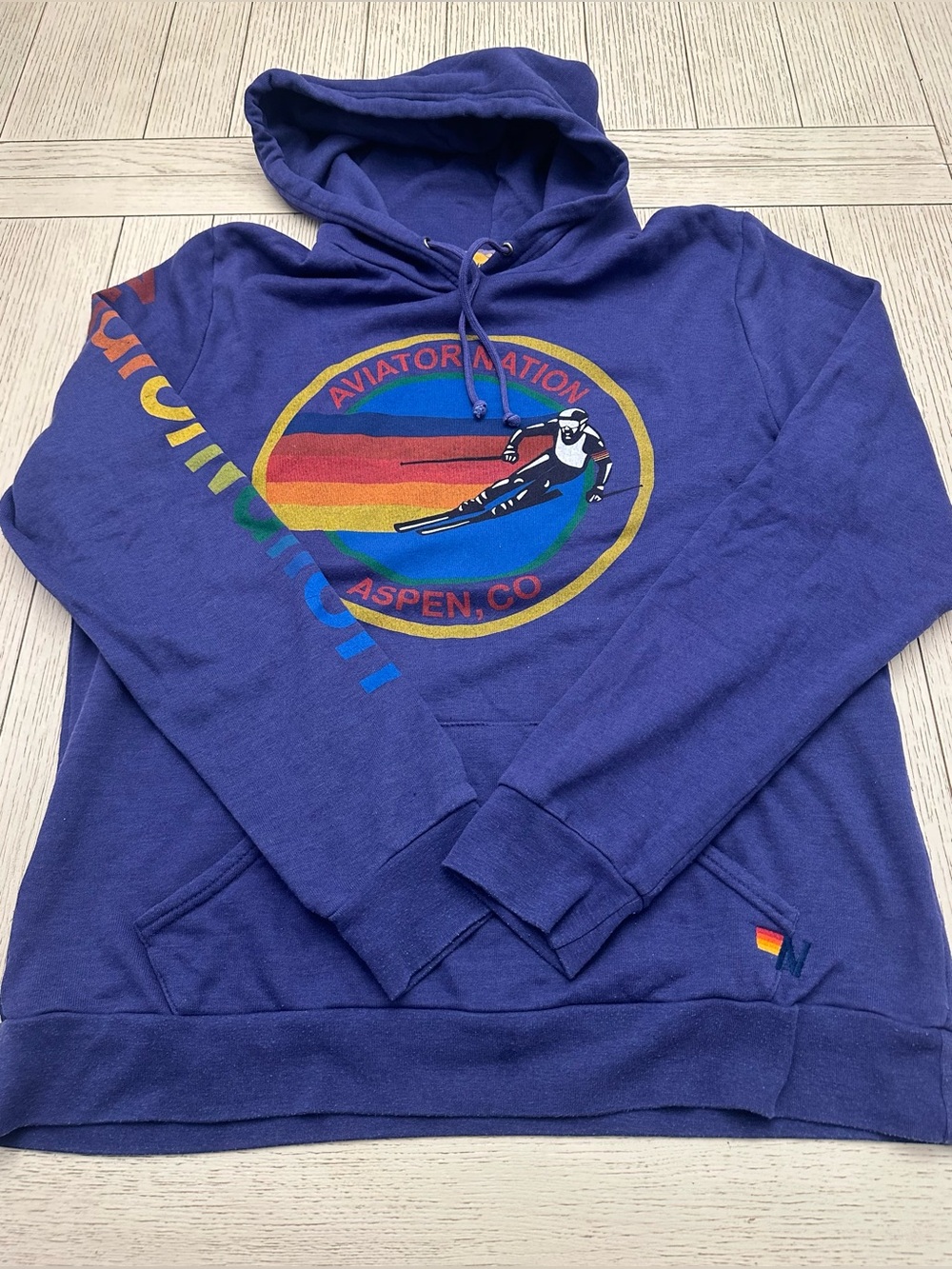 Aviator Nation Aspen, CO Purple Hoodie Sz XL